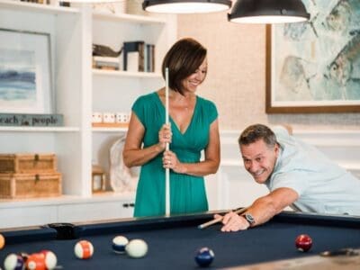 billiards table people