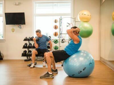 people exercise room