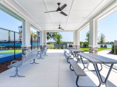 picnic tables
